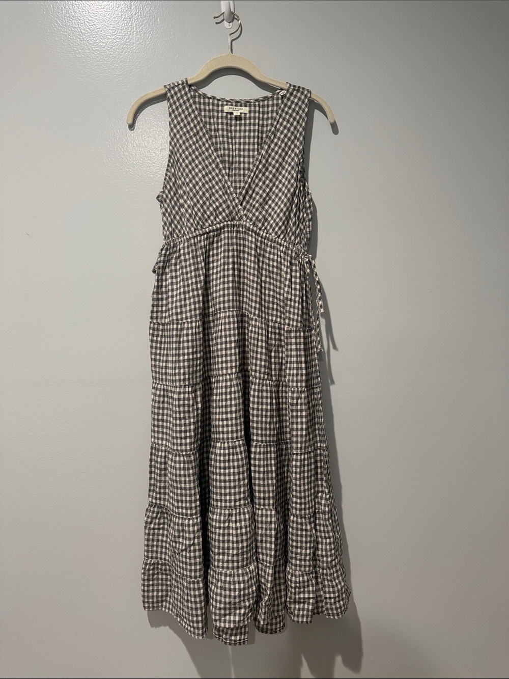 Max Studio London Collection Gingham Style Dress Sz XS.  Summer Travel Vacation